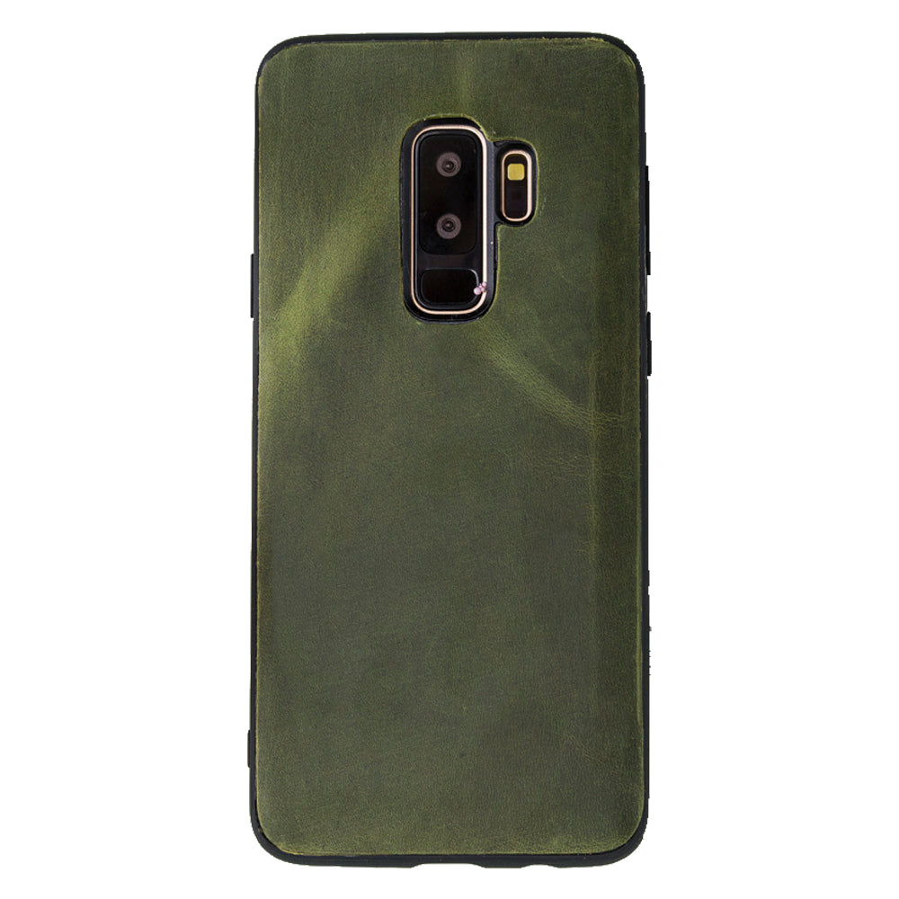 Samsung Galaxy S9 Uyumlu Deri Cüzdanlı Kılıf Santa Yeşil