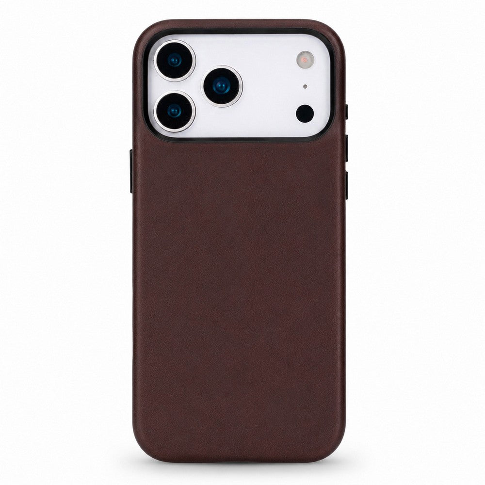 Prestige iPhone 17 Pro Full Grain Hakiki Deri Kılıf, MagSafe Uyumlu, Premium Koruma, El Yapımı