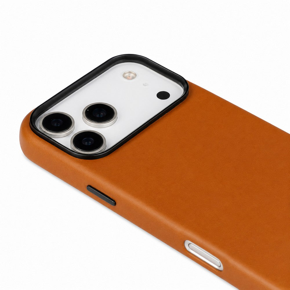 Prestige iPhone 17 Pro Full Grain Hakiki Deri Kılıf, MagSafe Uyumlu, Premium Koruma, El Yapımı