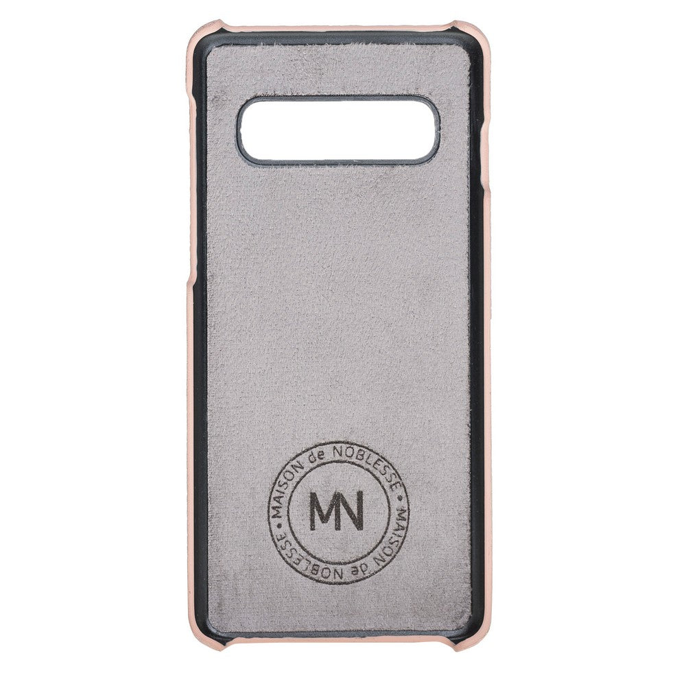 Samsung Galaxy S10 Plus Uyumlu Deri Arka Kapak MN-UJ ERC5 Pembe