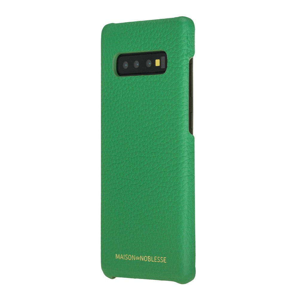 Samsung Galaxy S10 Uyumlu Deri Arka Kapak MN-UJ ERC4 Yeşil