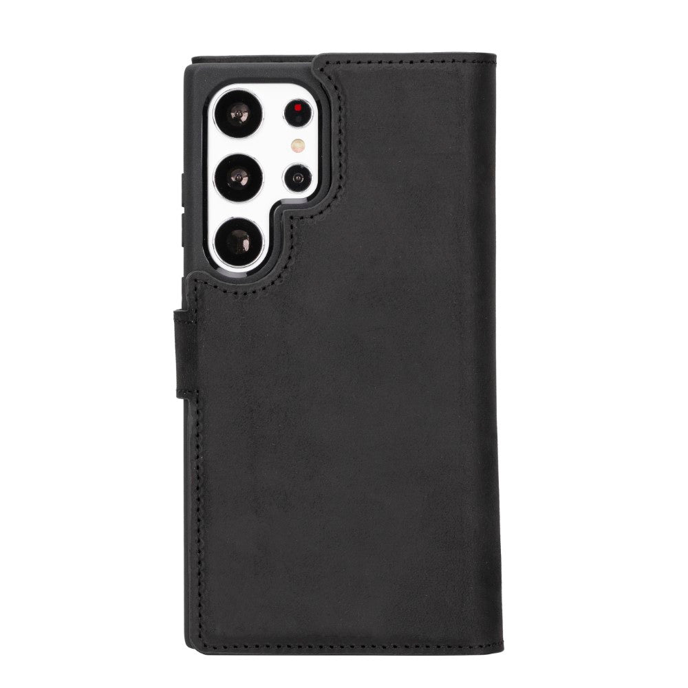 Samsung Galaxy S23 Ultra uyumlu, Hakiki Deri, El Yapımı, Cüzdanlı Kılıf, G1