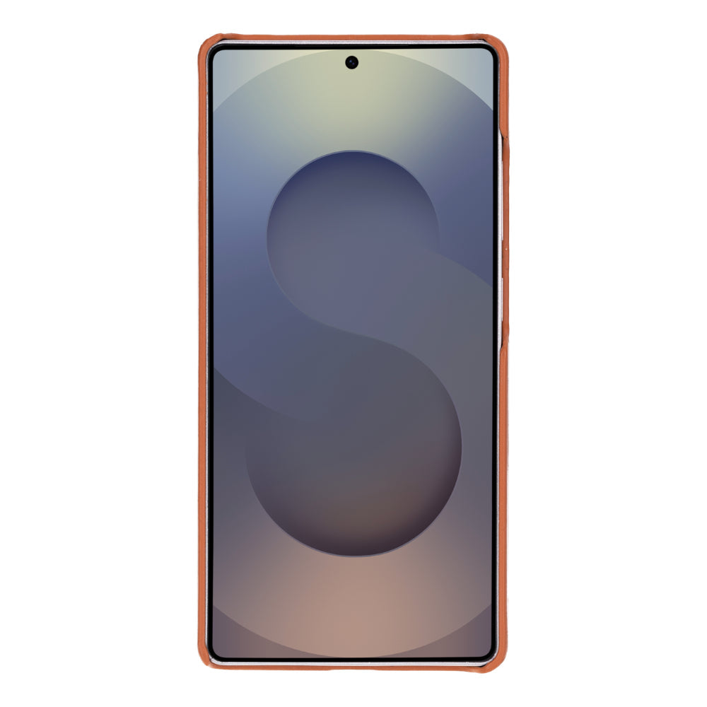 Samsung Galaxy S25 Ultra Uyumlu, Hakiki Deri, El Yapımı Arka Kapak, Gölgeli Taba