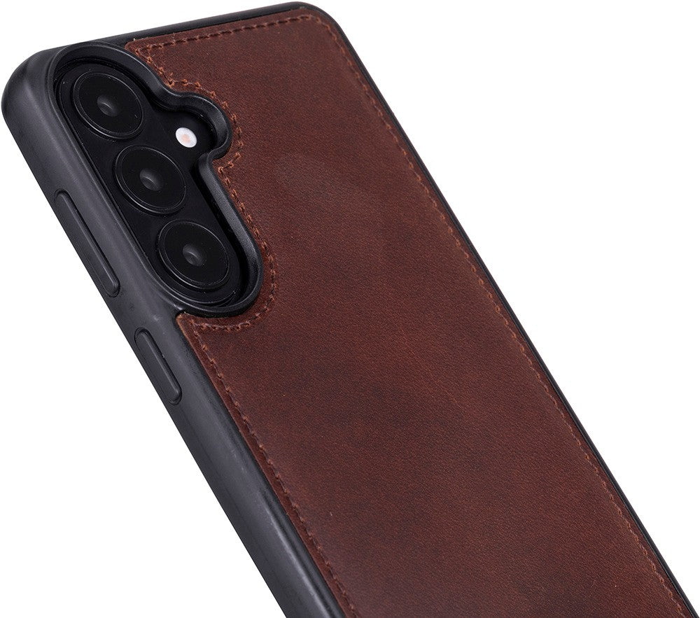 Samsung Galaxy S26 Plus Uyumlu Manyetik Hakiki Deri Cüzdan Kılıf ,Cüzdan Taşımaya Son, Kredi Kart Yuvalı, RFID Güvenlik