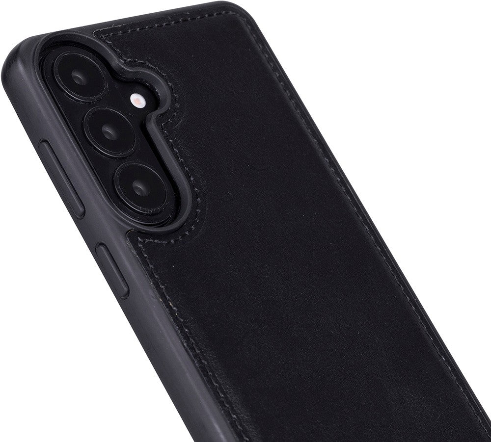 Samsung Galaxy S26 Plus Uyumlu Manyetik Hakiki Deri Cüzdan Kılıf ,Cüzdan Taşımaya Son, Kredi Kart Yuvalı, RFID Güvenlik