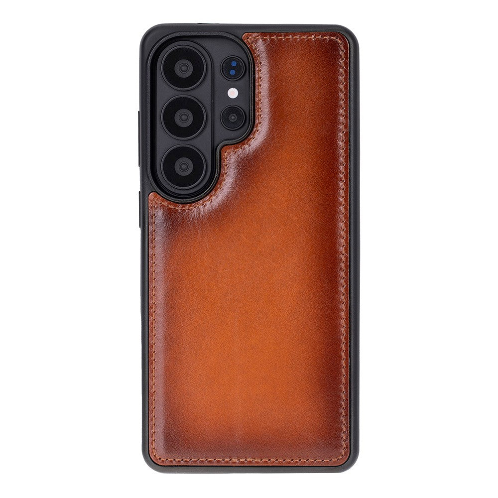 Samsung Galaxy S26 Ultra Uyumlu Manyetik Hakiki Deri Cüzdan Kılıf ,Cüzdan Taşımaya Son, Kredi Kart Yuvalı, RFID Güvenlik