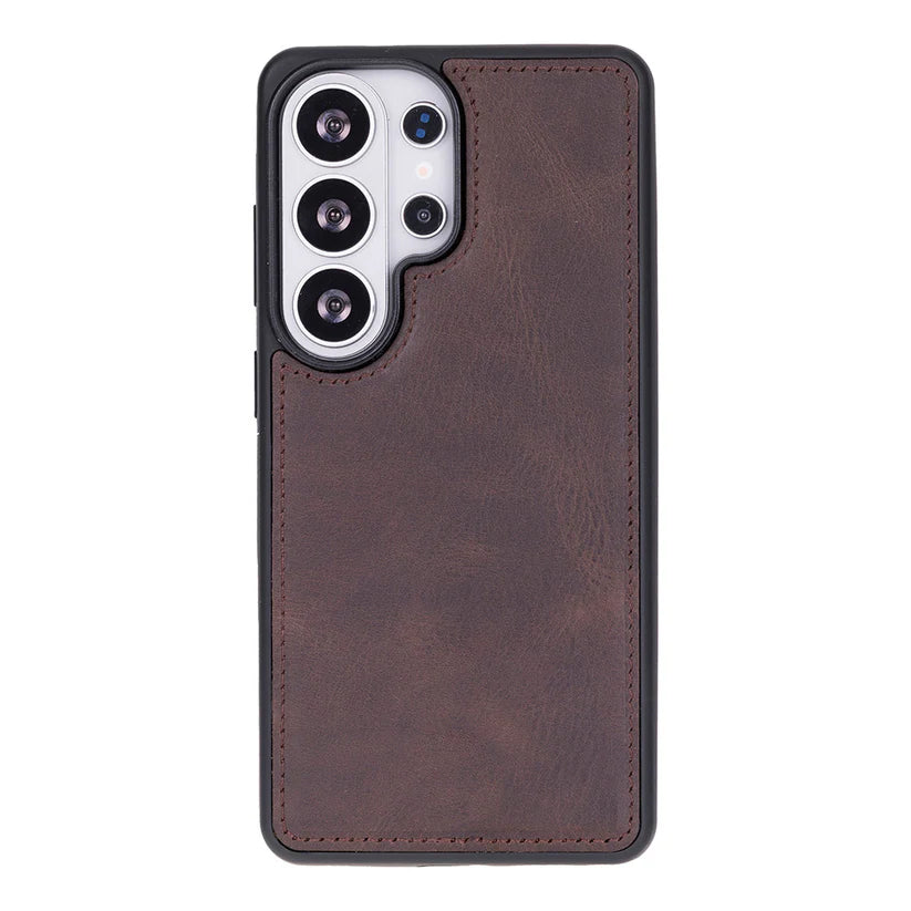 Samsung Galaxy S26 Ultra Uyumlu Manyetik Hakiki Deri Cüzdan Kılıf ,Cüzdan Taşımaya Son, Kredi Kart Yuvalı, RFID Güvenlik