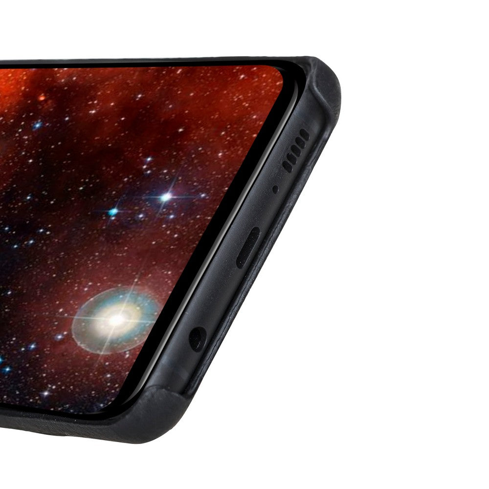 Samsung Galaxy S10 Uyumlu Deri Arka Kapak MN-UJ ERC1 Siyah