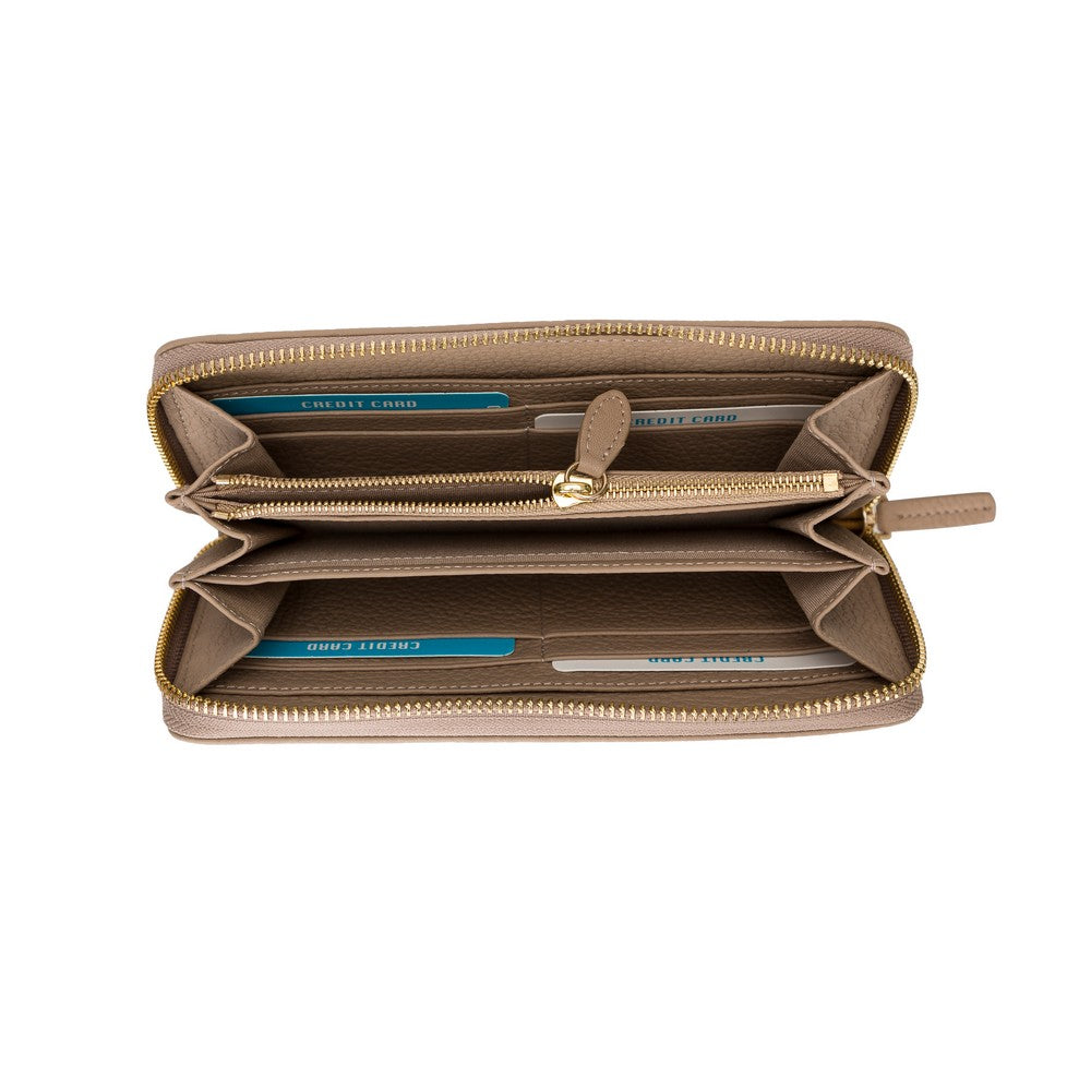 Seville Hakiki Deri, El Yapımı, Kadın Cüzdanı, FLB25 Bisküvi