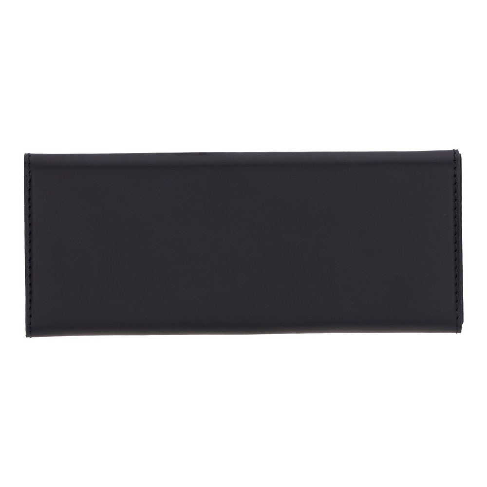 Smart Glass Hakiki Deri, El Yapımı Gözlük Kılıfı, H101 Mat Siyah