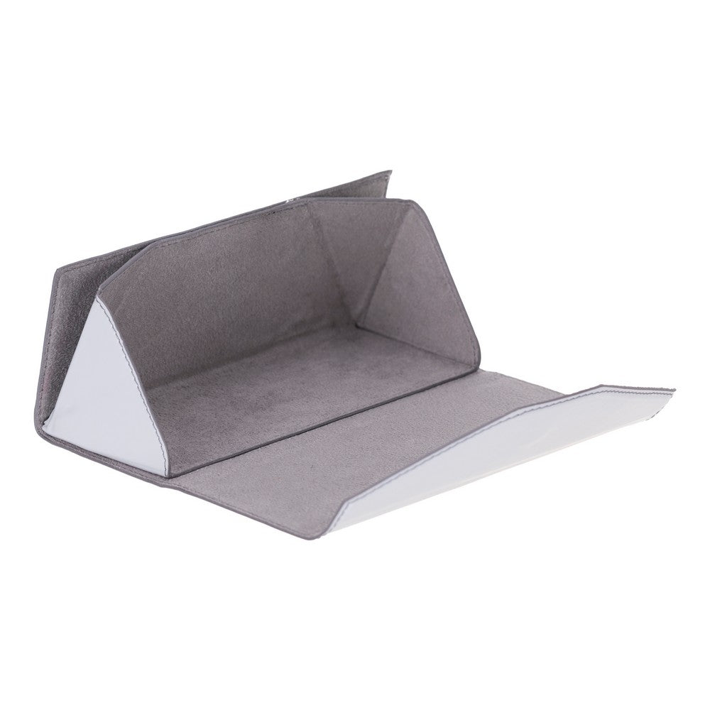 Smart Glass Hakiki Deri, El Yapımı Gözlük Kılıfı, H104 Bebek Mavi