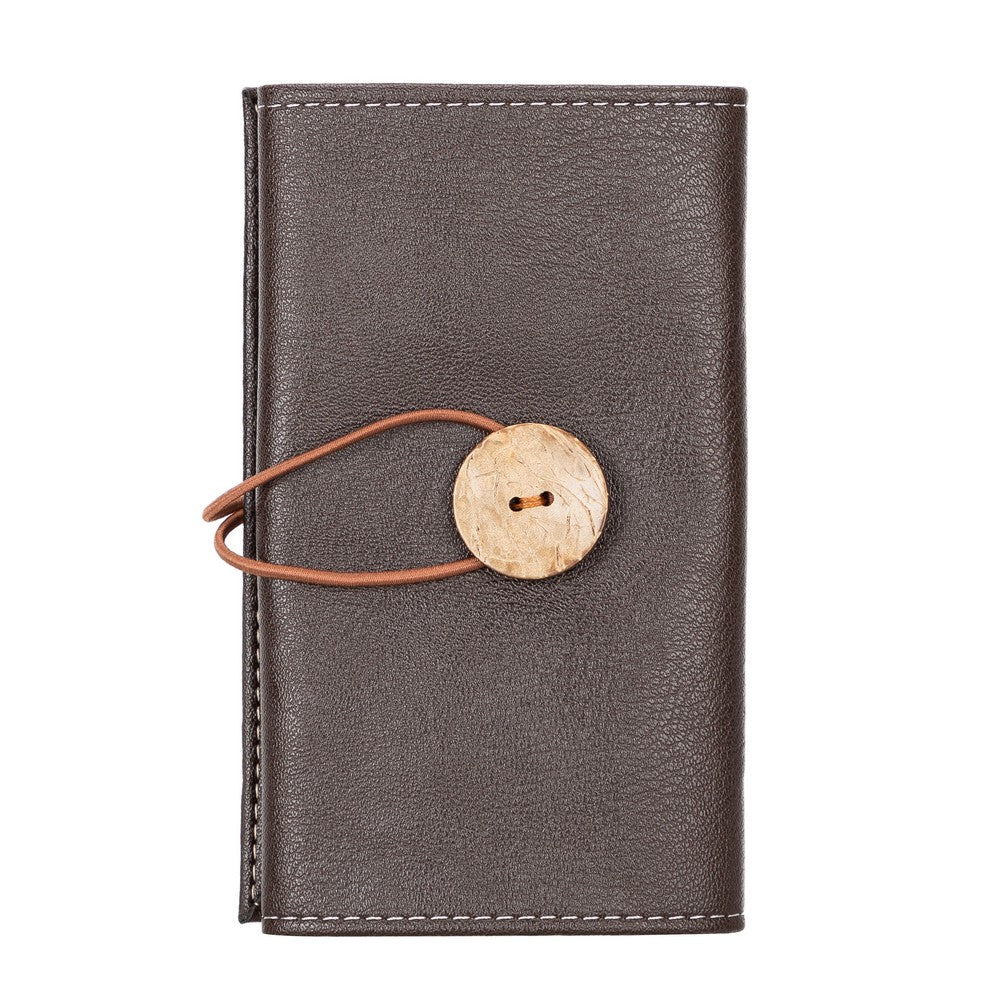 Suni Deri, El Yapımı, Kablo ve Aksesuar Taşıma Çantası, Rustik Kahve