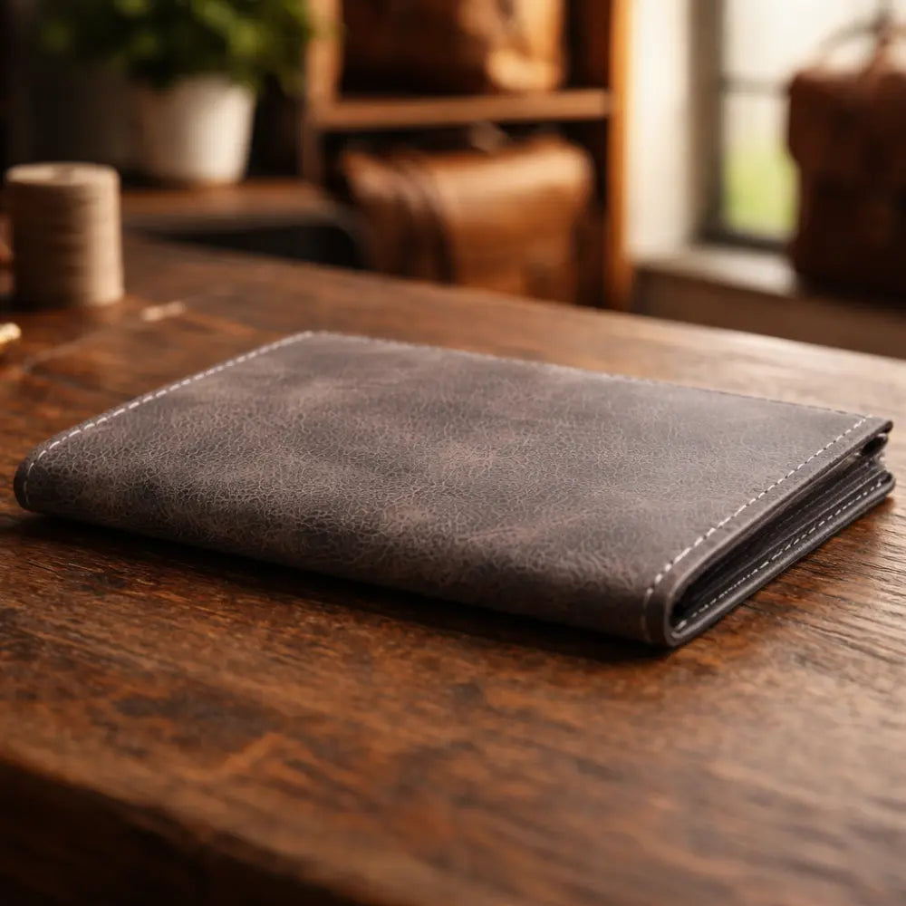 Toscana Hakiki Deri Kartlık – El Yapımı Minimalist Cüzdan