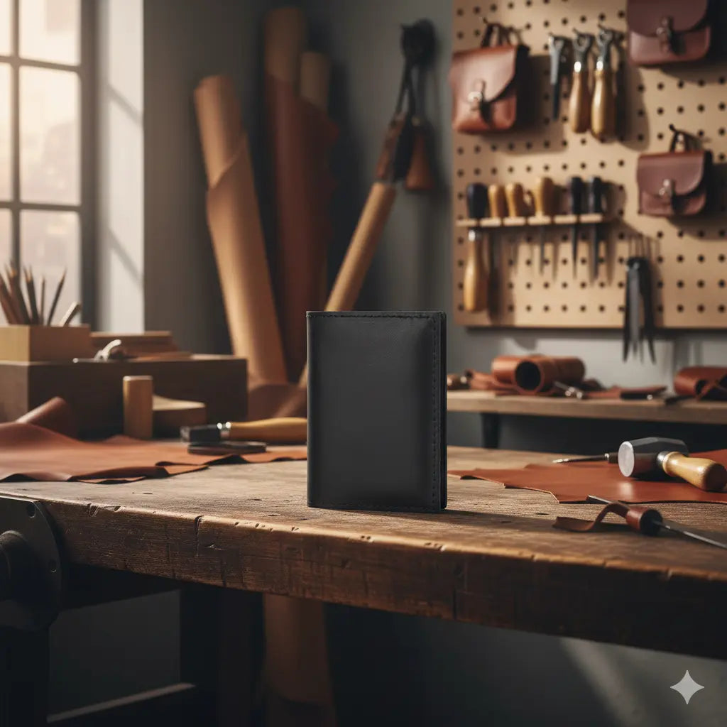 Toscana Hakiki Deri Kartlık – El Yapımı Minimalist Cüzdan