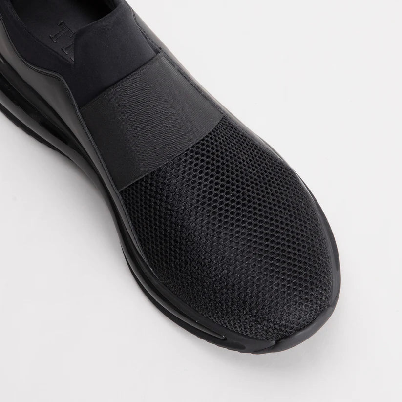 Trust Shoes D4207 Erkek Siyah Spor Ayakkabı – Nefes Alabilir Mesh & Deri Günlük Kullanım
