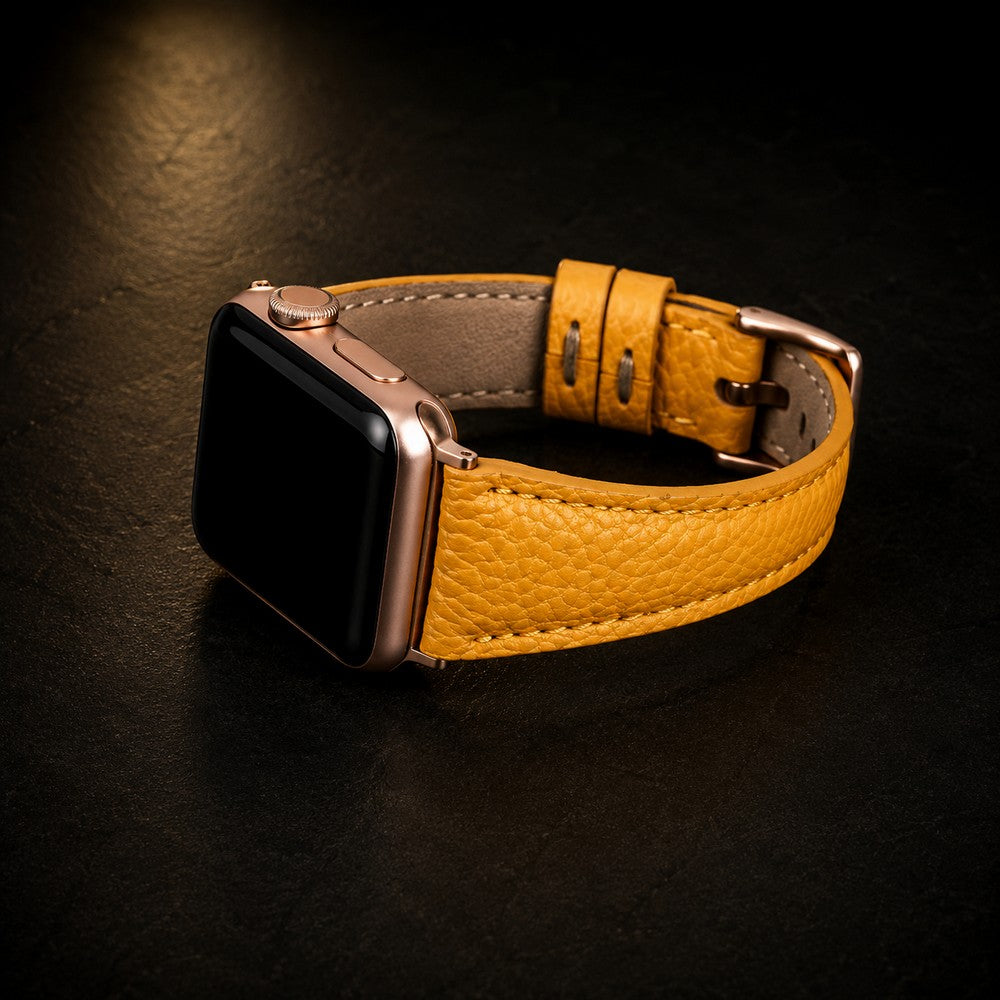 Apple Watch uyumlu, Hakiki Deri, El Yapımı Kordon, Slim FL12