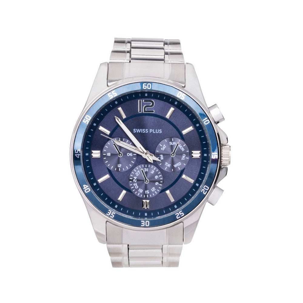 Erkek Kol Saati - Essential Collection - Model-10 ST3516AGS Luxury Blue/Silver