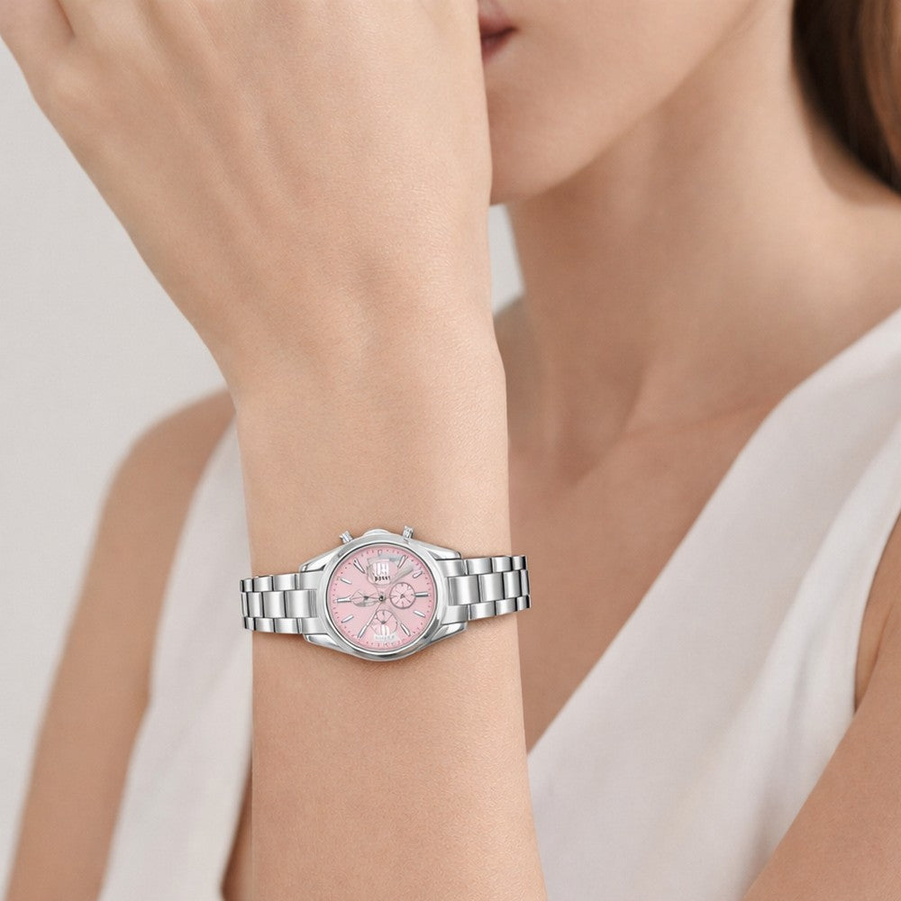 Kadın Kol Saati - Elegance Collection Model-2  ST0730ABL Pink/Silver