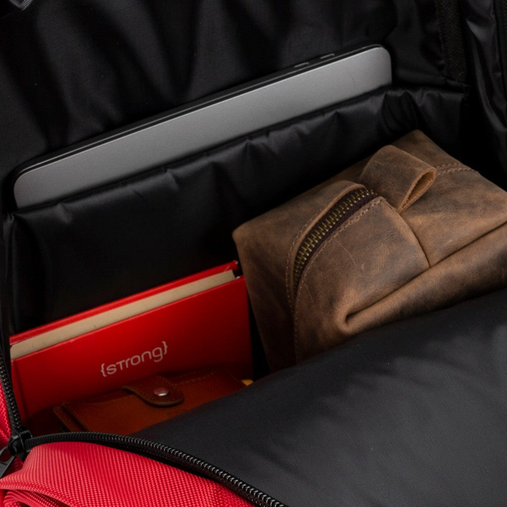 Plm City 17 inç Laptop Sırt Çantası Kırmızı