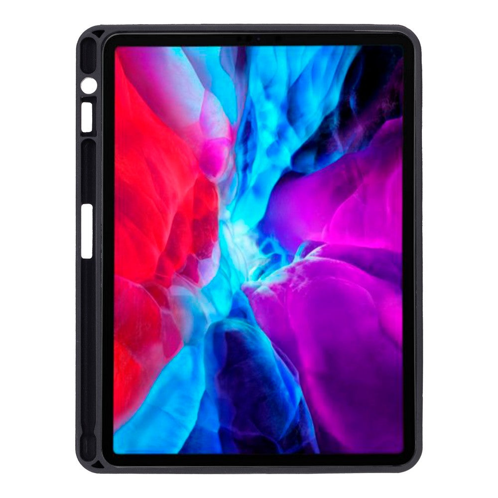 Apple iPad Pro 4.nesil uyumlu, 11 inç Hakiki Deri, El Yapımı Kılıf, Koyu Kahve