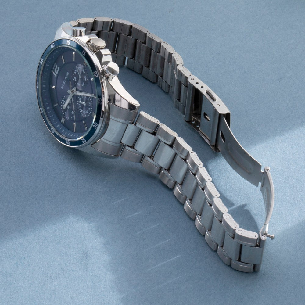 Erkek Kol Saati - Essential Collection - Model-8 ST3516AGS Luxury Blue/Silver