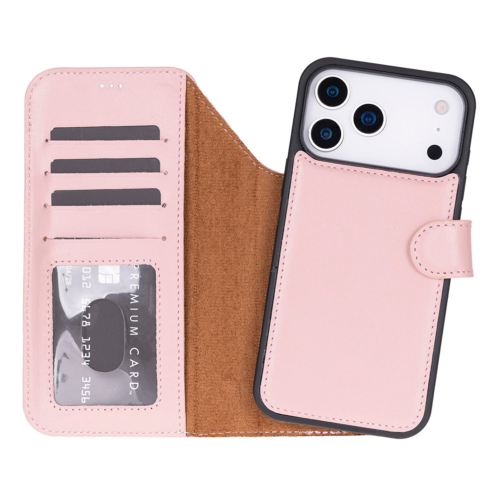 iPhone 18 Pro / 17 Pro Uyumlu Mag-Safe Hakiki Deri Cüzdan Kılıf ,Cüzdan Taşımaya Son, Kredi Kart Yuvalı, RFID Güvenlik