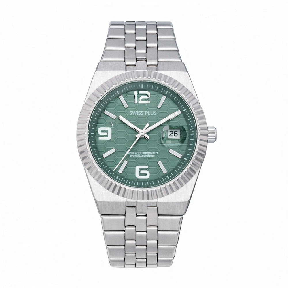 Erkek Kol Saati - Signature Collection - Model-2 ST3442AGS Green/Silver