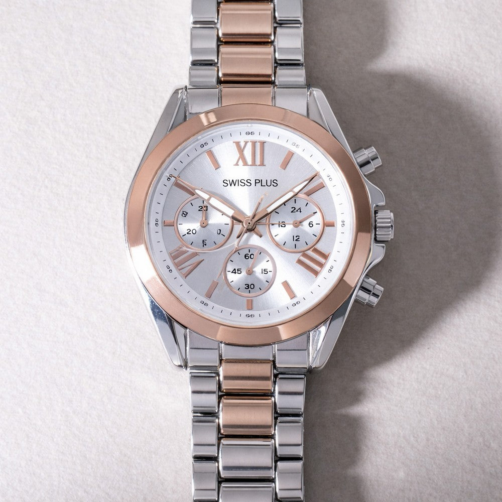 Kadın Kol Saati - Elegance Collection Model-1 ST0730ABL Rose Gold/Silver