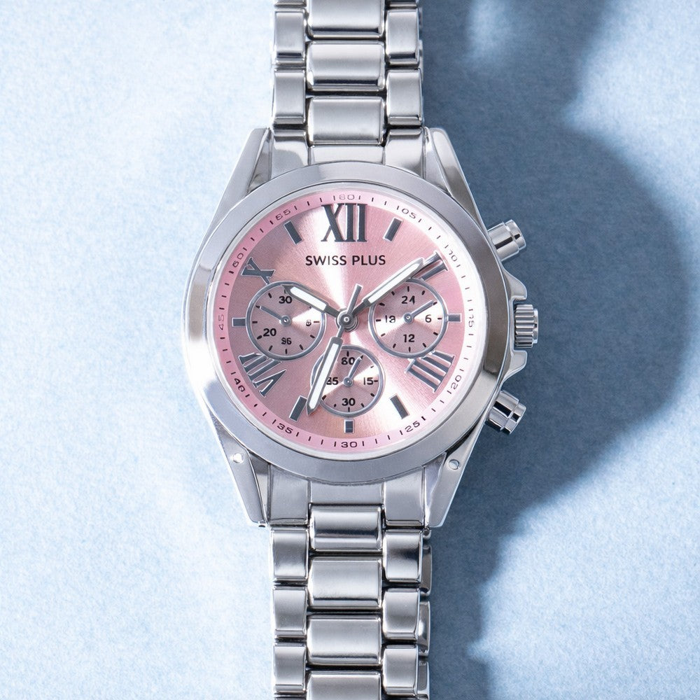 Kadın Kol Saati - Elegance Collection Model-2  ST0730ABL Pink/Silver
