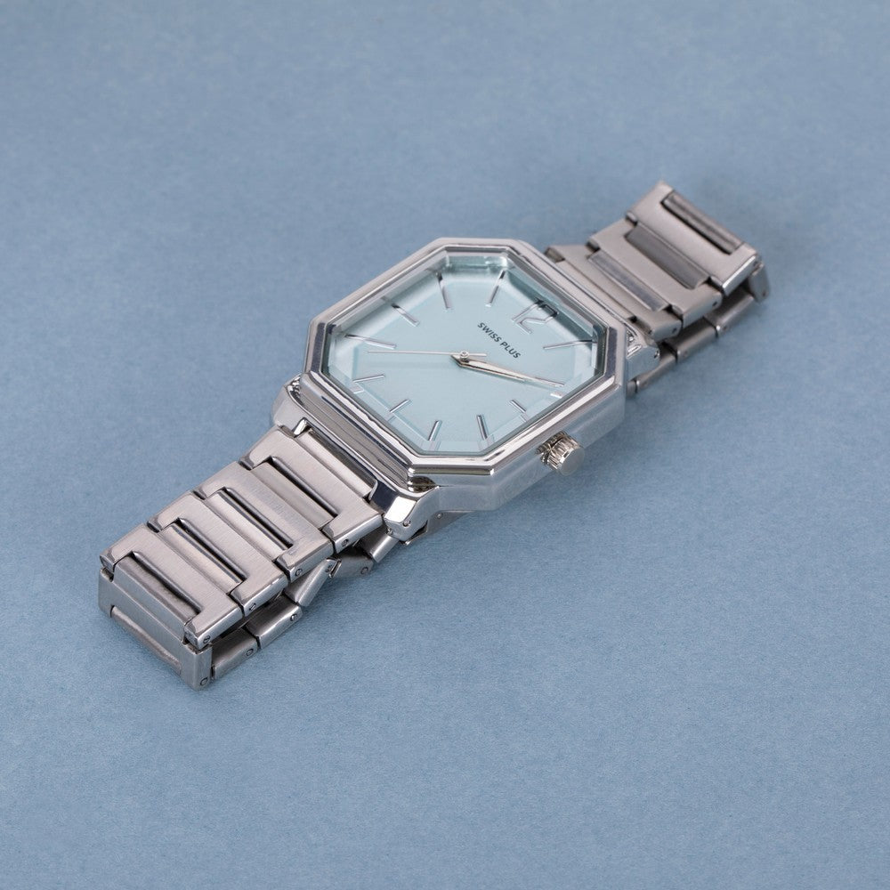 Erkek Kol Saati - Essential Collection - Model-11 ST3507AGS Max Plus Light Blue/Silver
