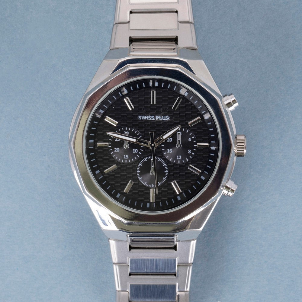 Erkek Kol Saati - Essential Collection - Model-4 ST3503AGS Plus Black/Silver