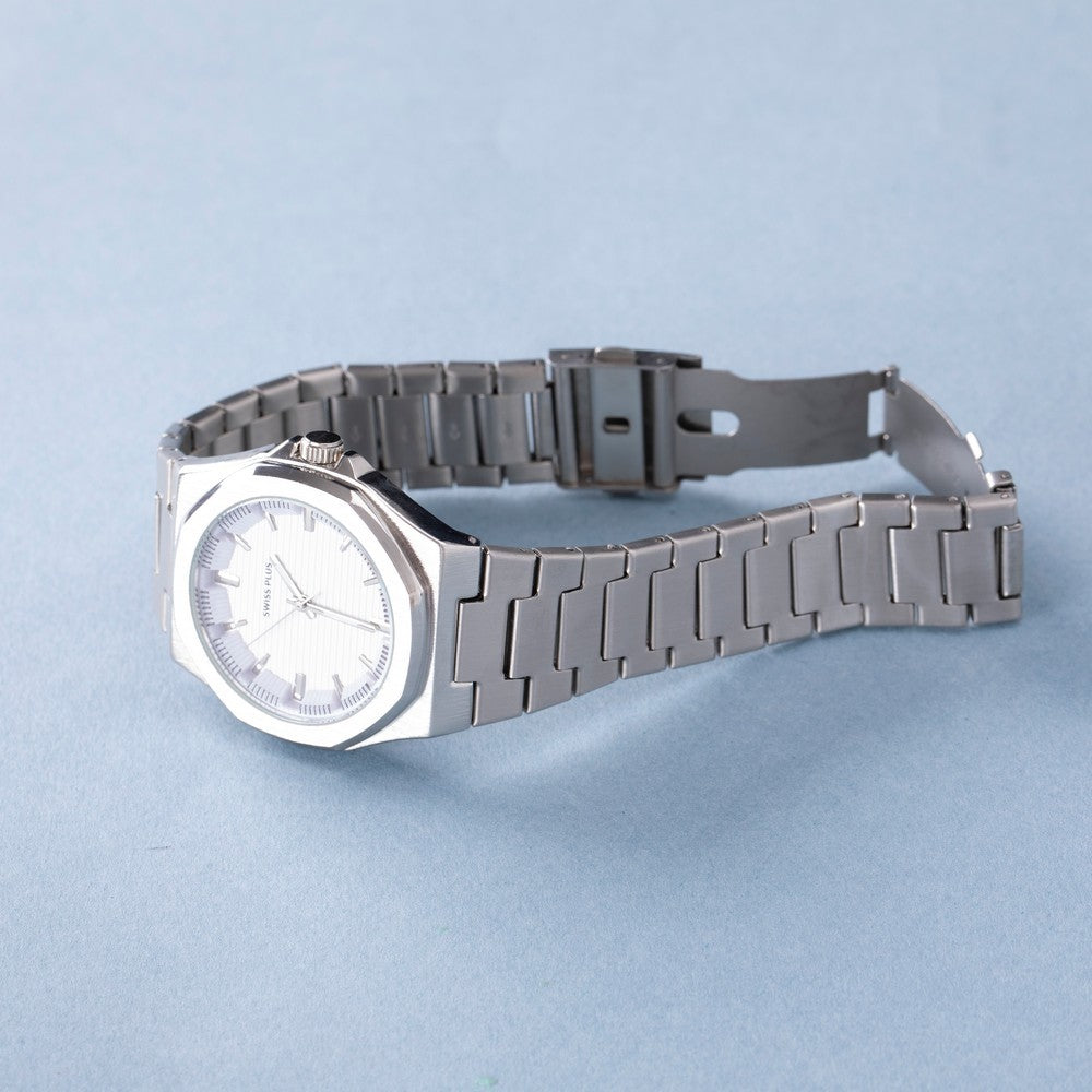 Erkek Kol Saati - Essential Collection - Model-3 ST3448AGS White/Silver