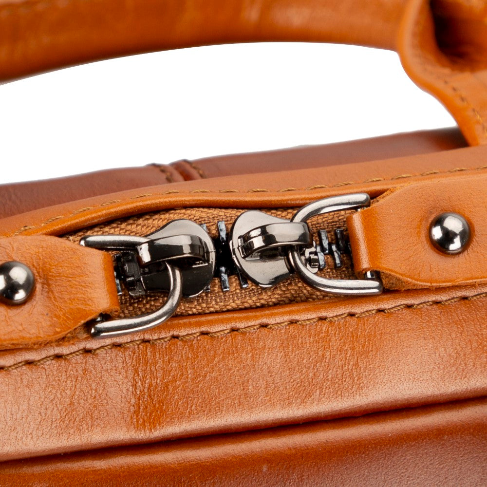 Apollo 15-16 inç MacBook ve PC uyumlu, Hakiki Deri, El Yapımı Çanta, Gölgeli Taba