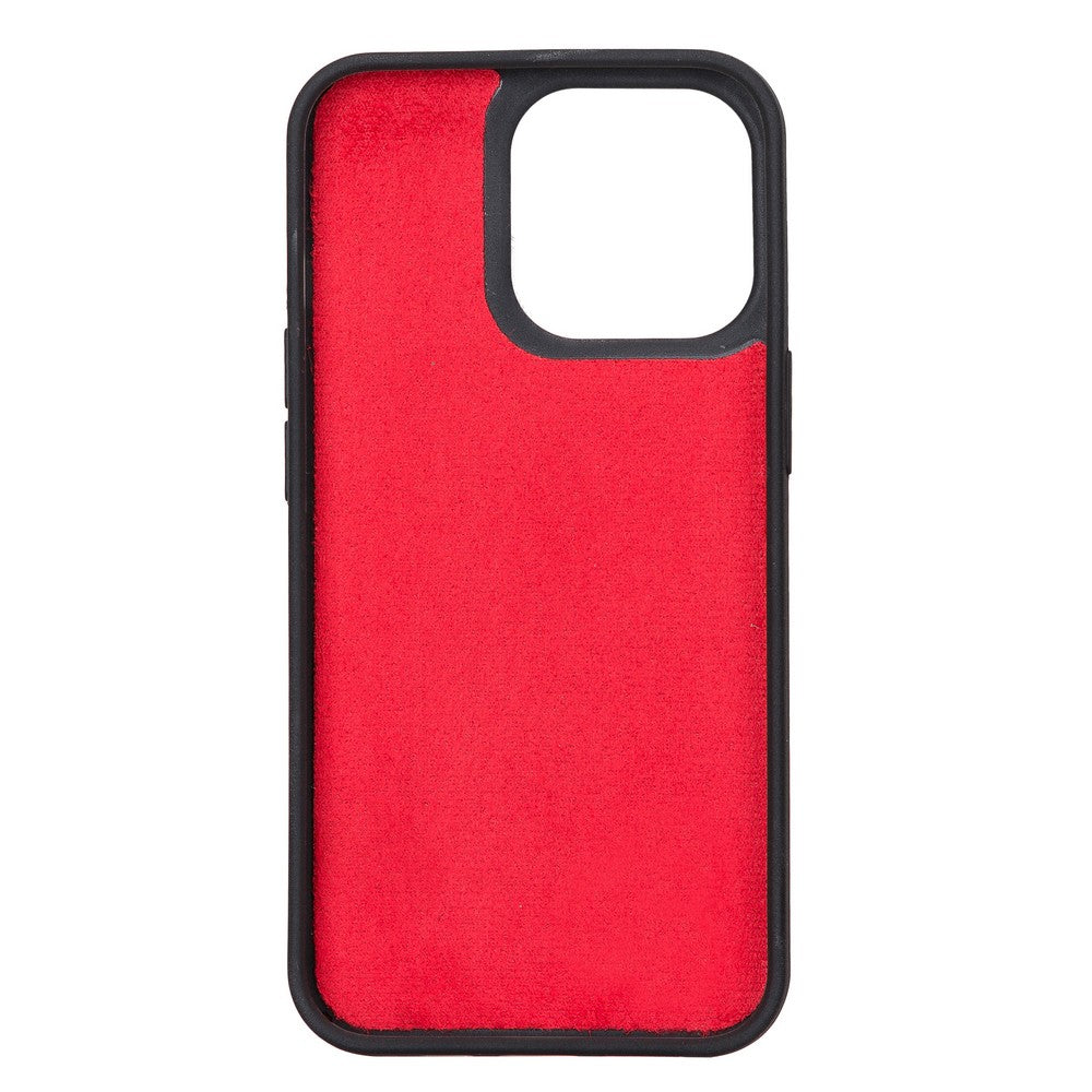 Apple iPhone 13 Pro Uyumlu Deri Cüzdanlı Kılıf Liluri G4 Kırmızı