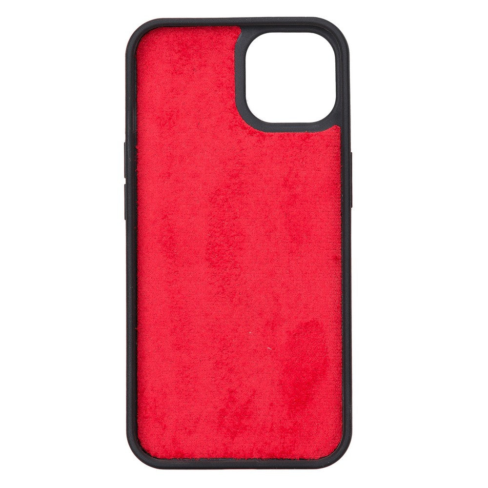 Apple iPhone 13 Uyumlu Deri Cüzdanlı Kılıf Santa G4 Kırmızı