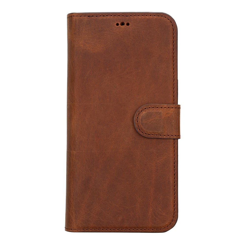 Apple iPhone 15 Pro Max uyumlu, Hakiki Deri, El Yapımı, Cüzdanlı Kılıf, G2