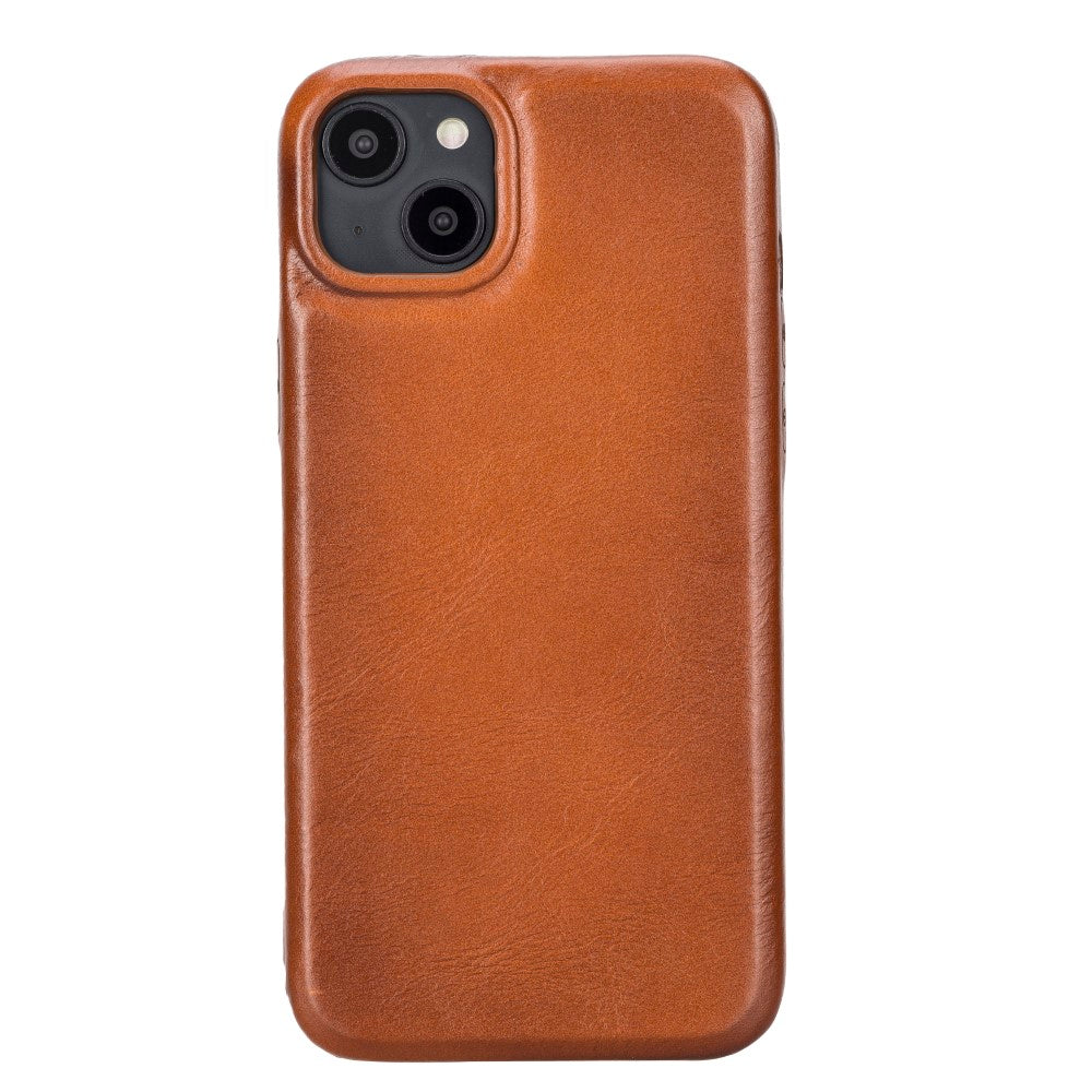 Apple iPhone 15 Plus uyumlu, Hakiki Deri, El Yapımı, Arka Kapak, ROCK RST2E