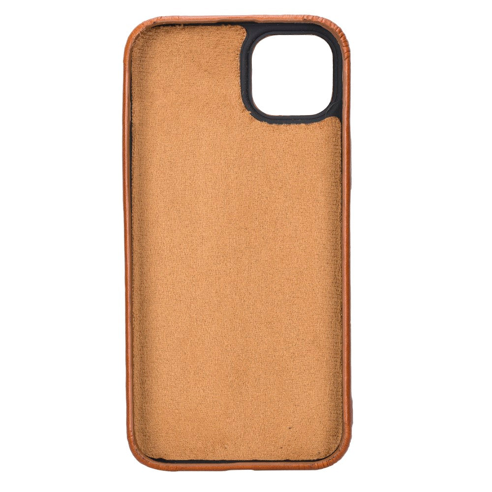 Apple iPhone 15 Plus uyumlu, Hakiki Deri, El Yapımı, Arka Kapak, ROCK RST2E