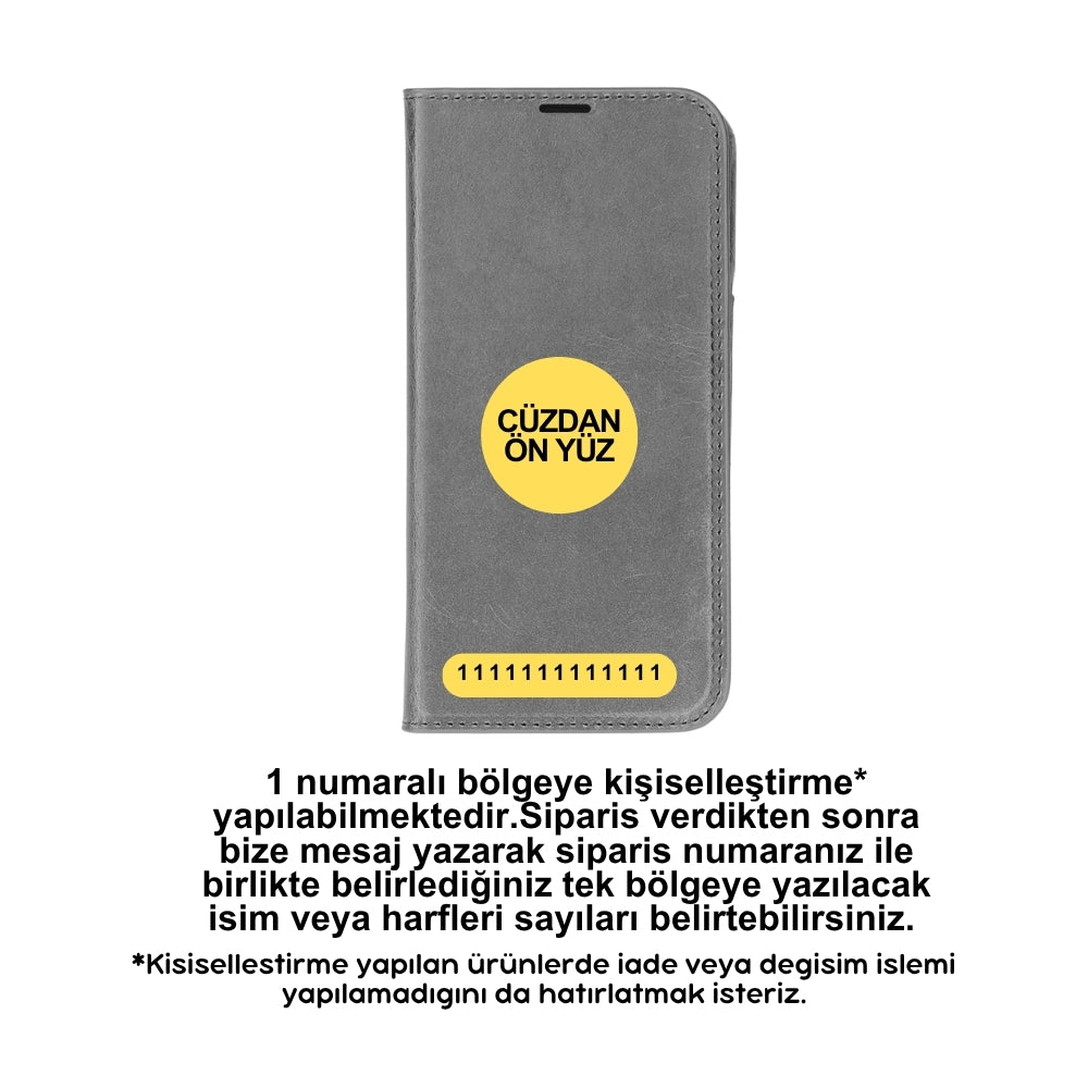 Apple iPhone 17 Pro Max için, Hakiki Deri, El Yapımı, Cüzdanlı Slim Kılıf, Mag safe ile uyumlu, İç Yüzeyi Kadife, Gölgeli Taba