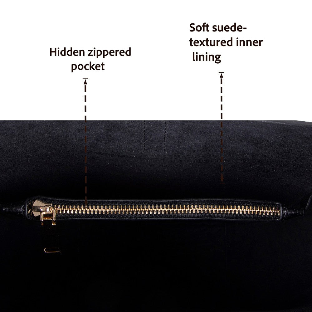 Her Kombine Uyum Sağlayan Klasik Hakiki Deri Kadın Omuz Çantası – Azura - Acı Kahve