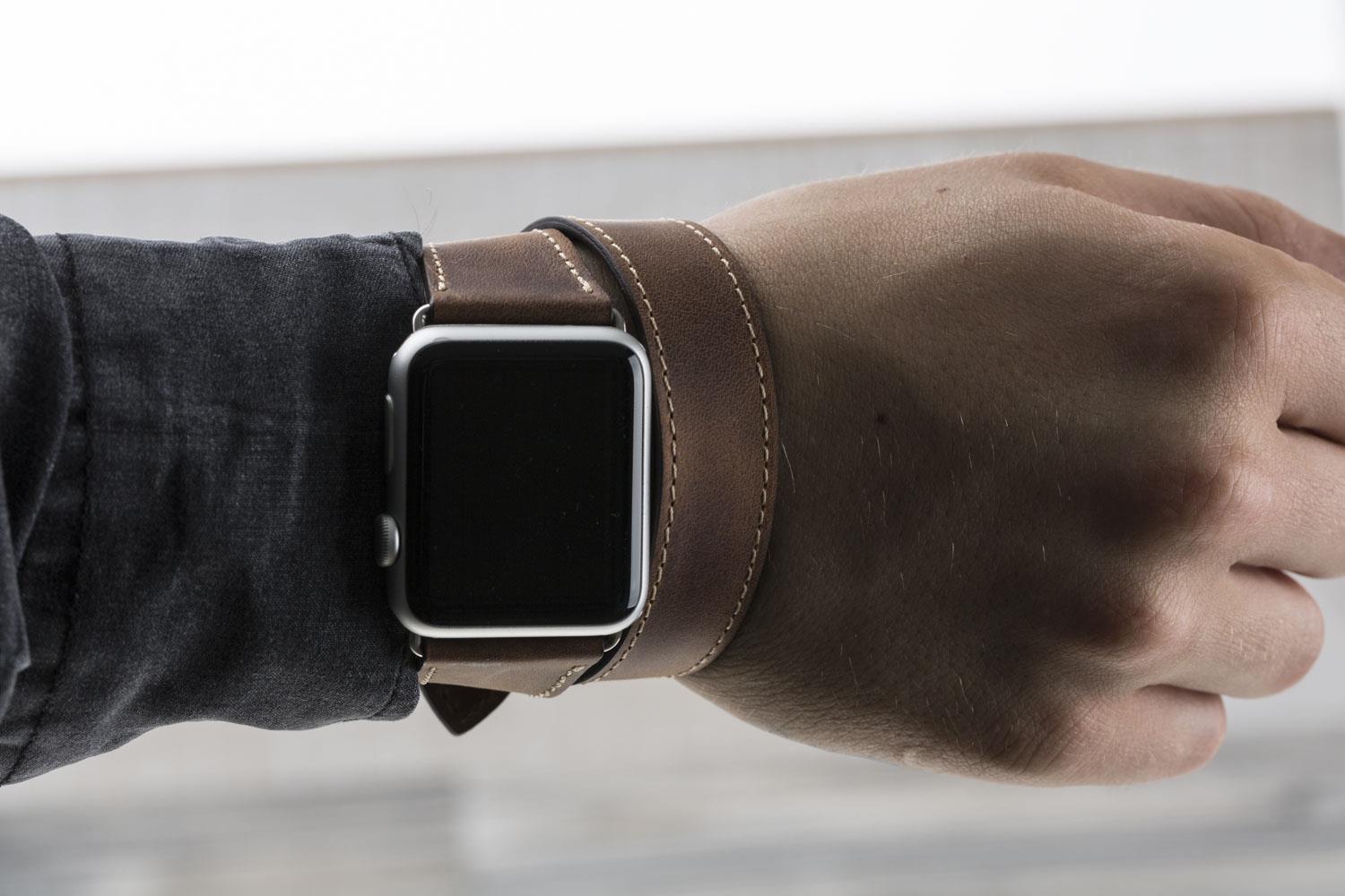 Apple Watch uyumlu, Hakiki Deri, El Yapımı Kordon, DT G2