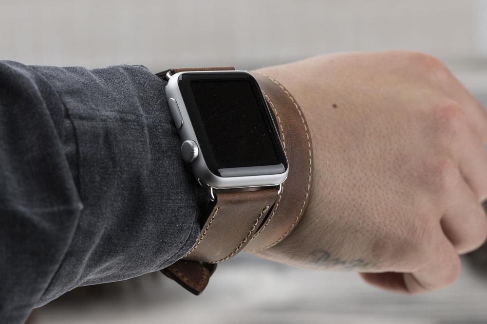 Apple Watch uyumlu, Hakiki Deri, El Yapımı Kordon, DT G2