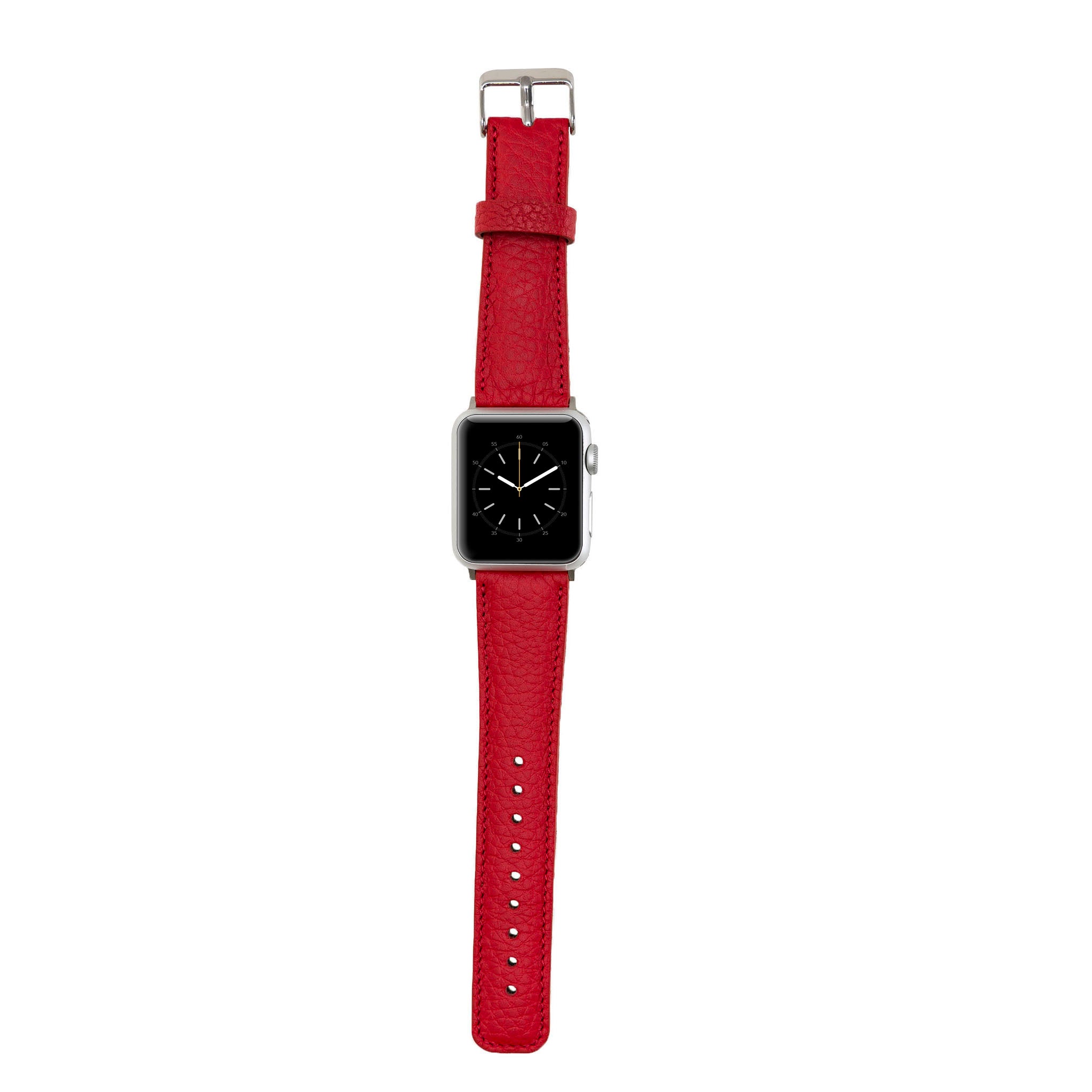 Apple Watch Uyumlu Deri Kordon 38-40-41mm ERC2 Kırmızı