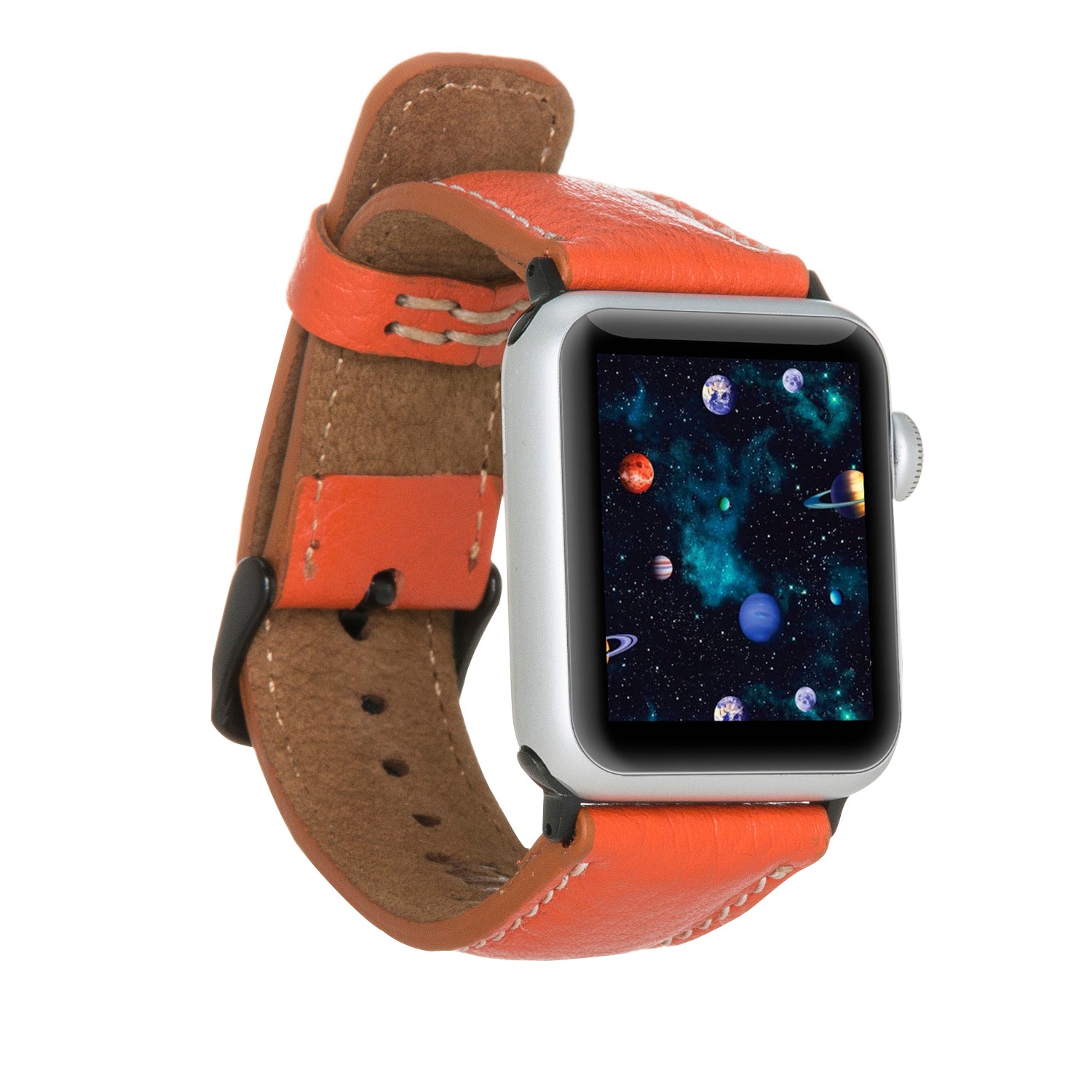 Apple Watch Uyumlu Deri Kordon SM3 BC FL8
