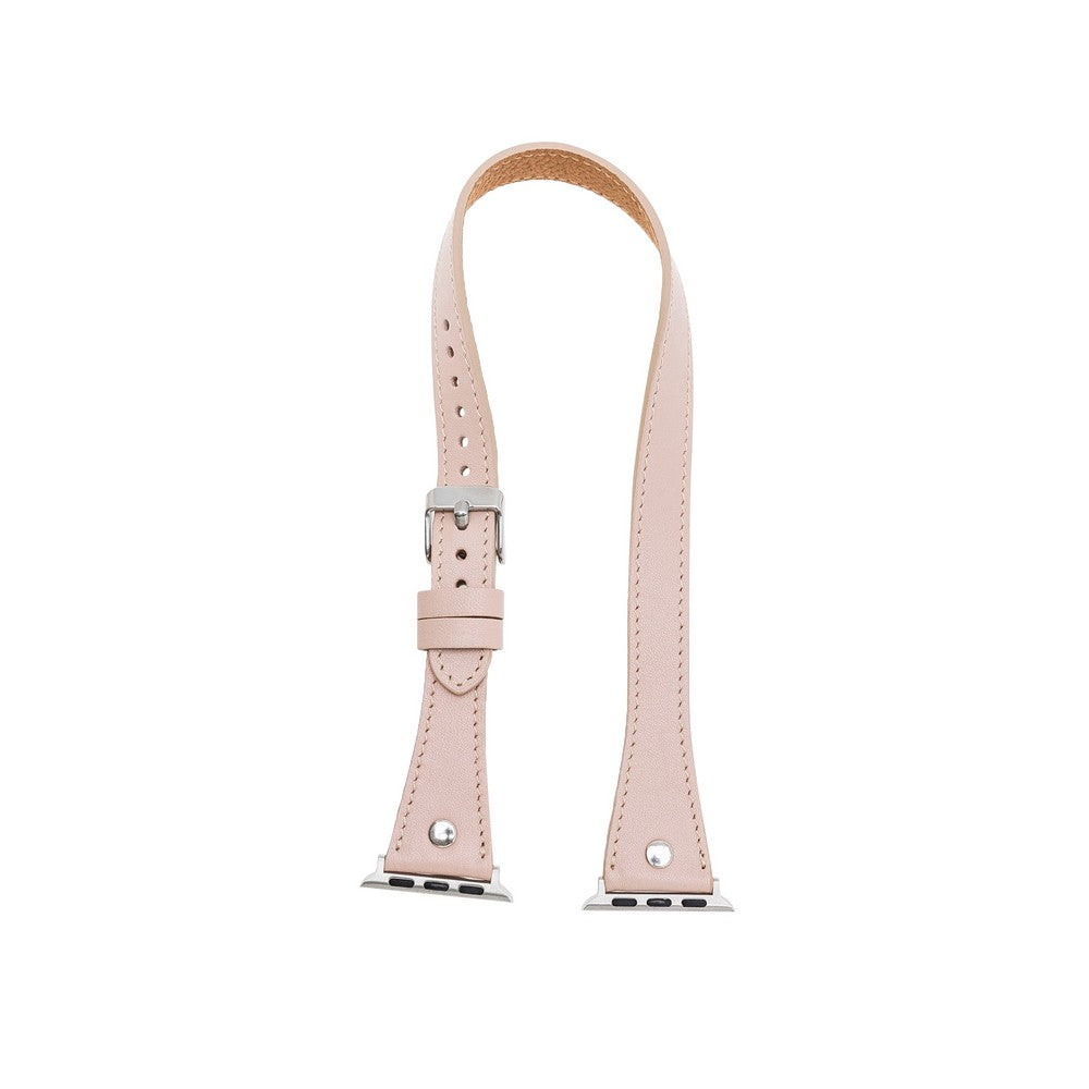 Apple Watch uyumlu, Hakiki Deri, El Yapımı Kordon, Slim DTST NU1