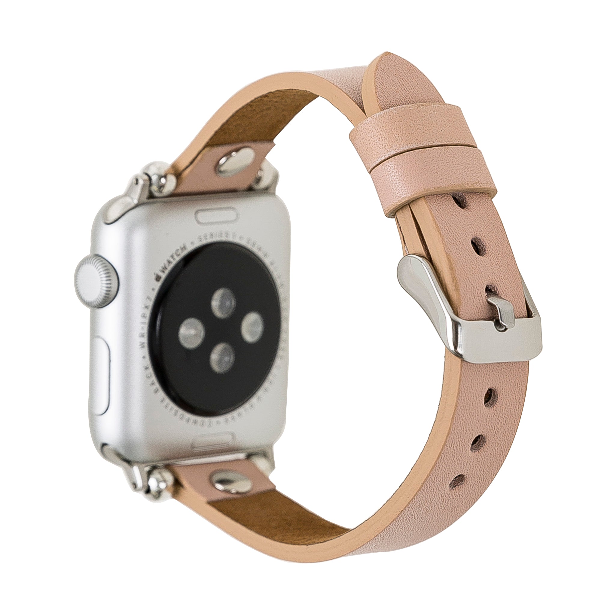 Apple Watch Uyumlu Deri Kordon 38-40-41mm ST NU1 Pembe