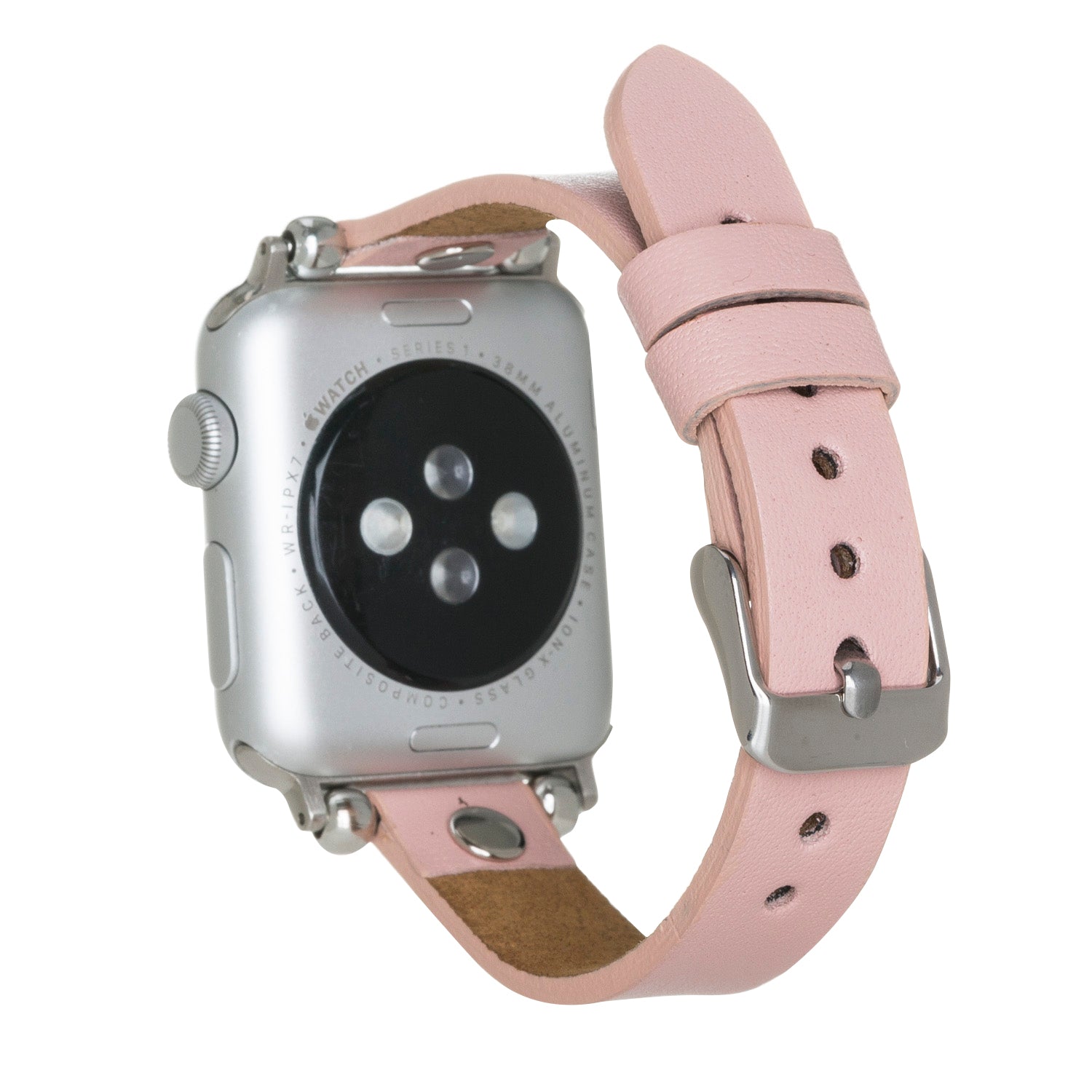 Apple Watch Uyumlu Deri Kordon 38-40-41mm ST NU2 Pembe