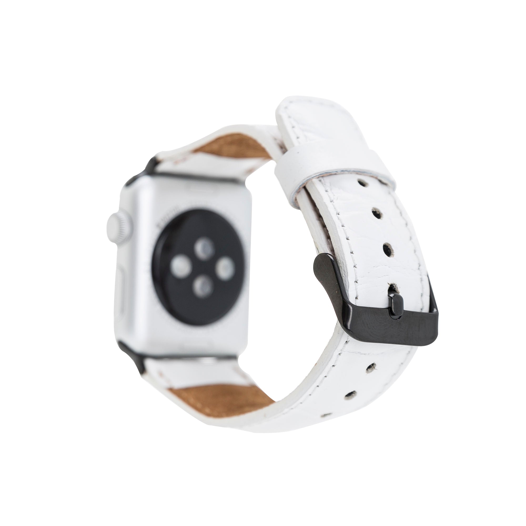 Apple Watch Uyumlu Deri Kordon F3 Beyaz