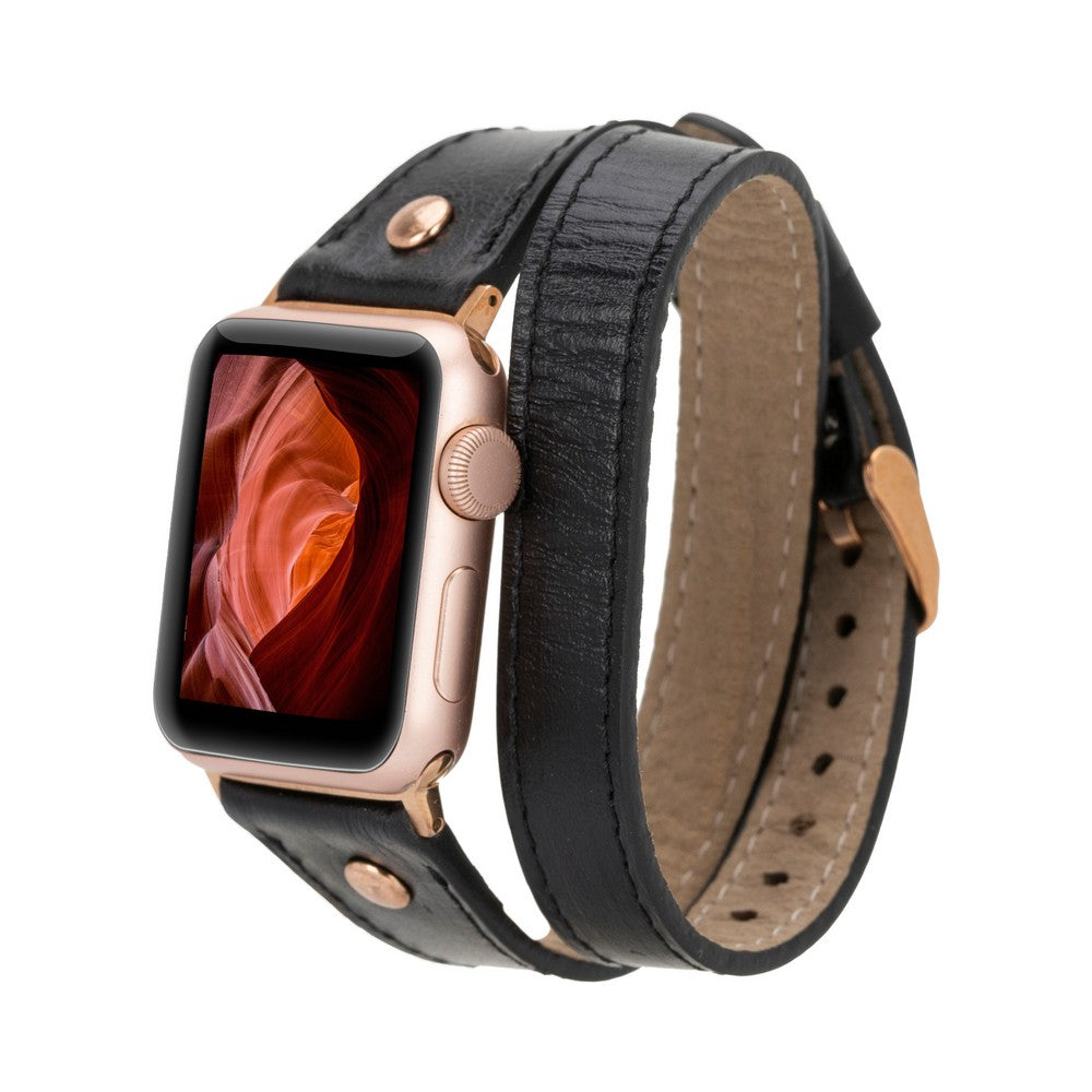 Apple Watch Uyumlu Deri Kordon DT RG RST1