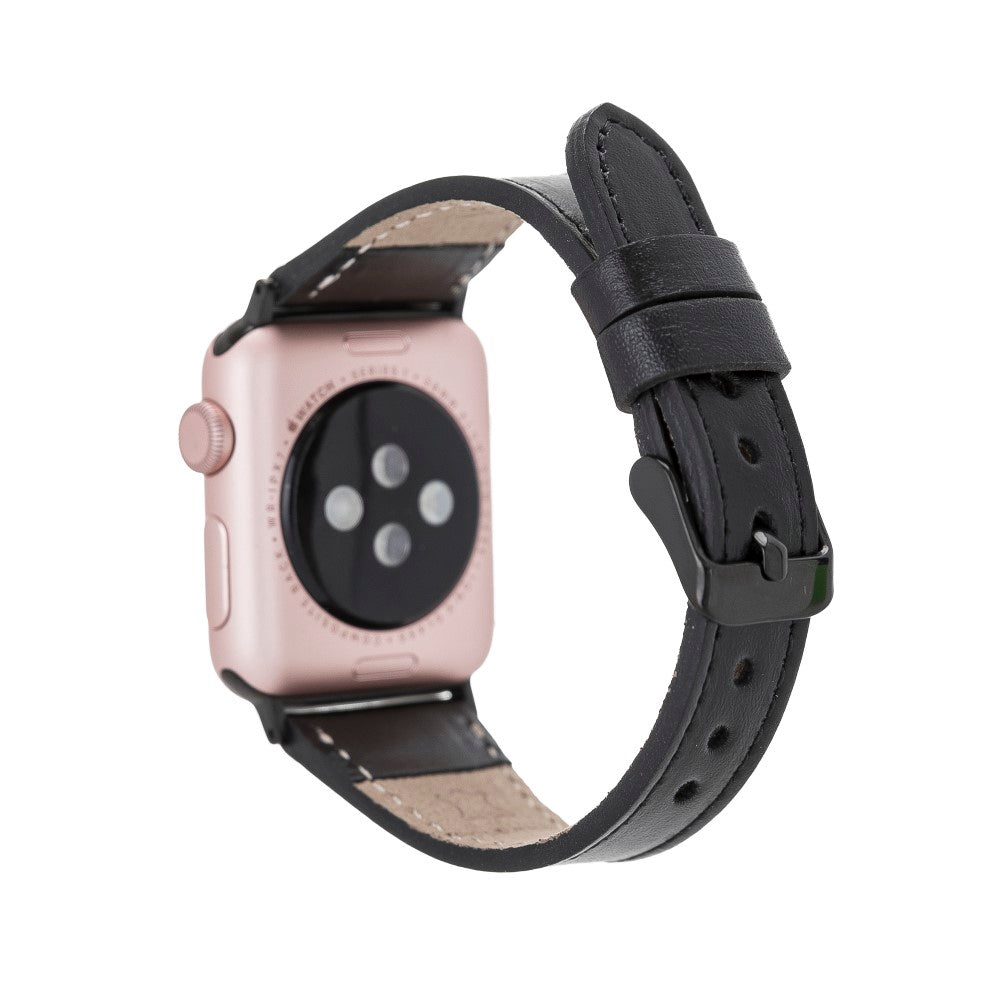 Apple Watch Uyumlu Deri Kordon 42-44-45mm Slim RST1